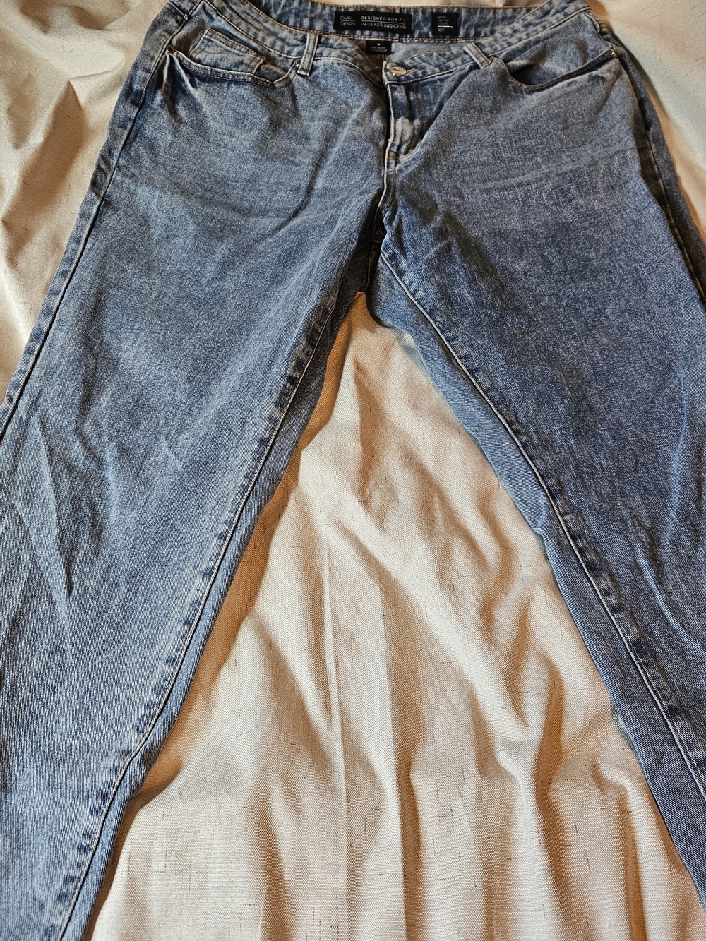 City Chic Women's Straight Leg Jeans - Light Blue Wash